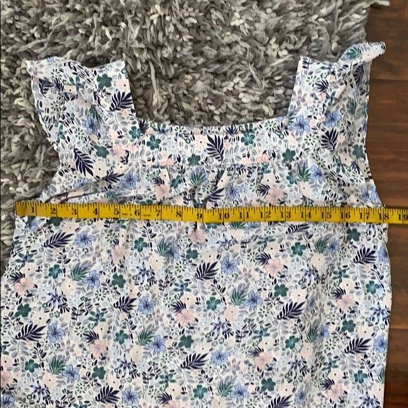 Loft Floral Print Top Boho Cottage Core Summer Spring Prairie Feminine - Picture 5 of 6